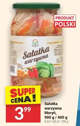 Twój Market Sałatka warzywna Moryń, 900 g / 400 g oferta