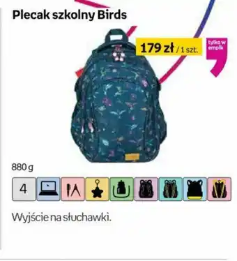 Empik Plecak szkolny Birds oferta