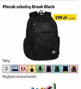 Empik Plecak szkolny Break Black oferta