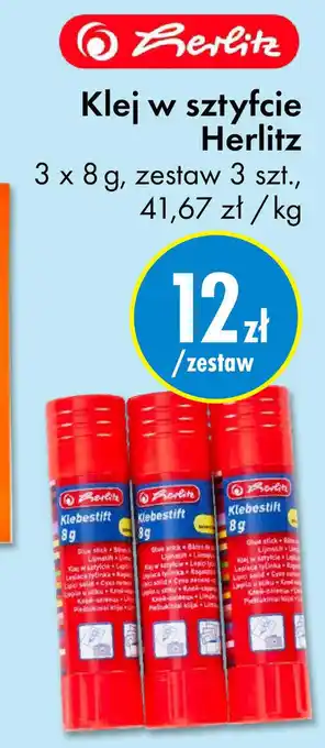 Tedi Klej w sztyfcie Herlitz 3 x 8 g, zestaw 3 szt., oferta