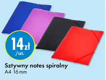 Sztywny notes spiralny A4 16 mm