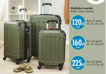 Walizka twarda Rozm. 20, wymiary: 40 x 23 x 57 cm, 44l