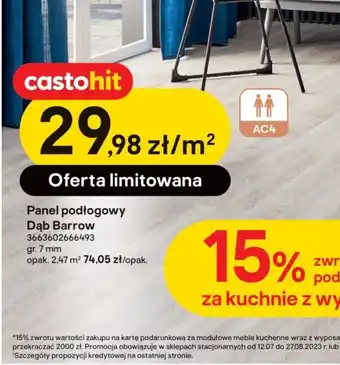 Castorama Panel podłogowy Dąb Barrow oferta