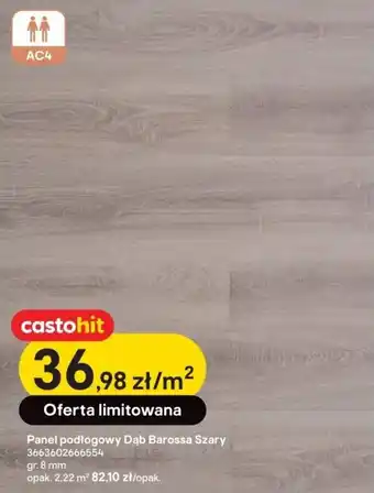 Castorama Panel podłogowy Dąb Barossa Szary 3663602666554 oferta