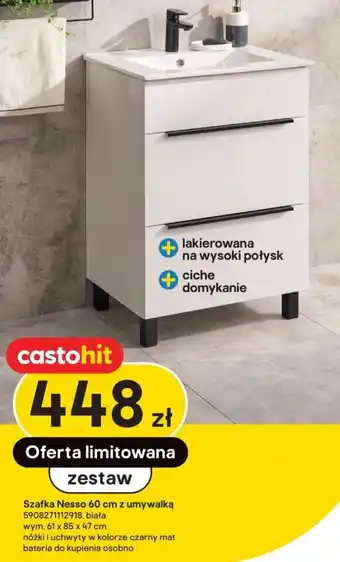 Szafka Nesso 60 cm z umywalką 5908271112918