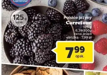 Carrefour Polskie jeżyny 125 g oferta