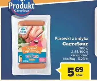 Carrefour Parówki z indyka 200 g oferta