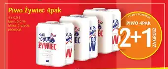 Delikatesy Centrum Piwo Żywiec 4pak 4 x 0,5 l 2+1 ZA GROSZ oferta