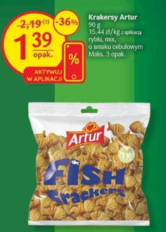 Delikatesy Centrum Krakersy Artur 90 g oferta