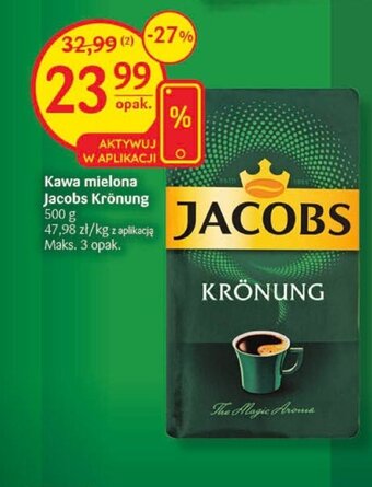 Delikatesy Centrum Kawa mielona Jacobs Krönung 500 g oferta