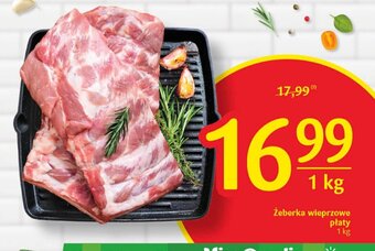 Delikatesy Centrum Żeberka wieprzowe płaty 1 kg oferta
