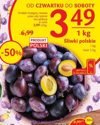 Delikatesy Centrum Śliwki polskie 1 kg oferta