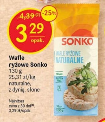 Delikatesy Centrum Wafle ryżowe Sonko 130 g oferta