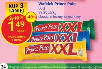 Delikatesy Centrum Wafelek Prince Polo 50 g oferta