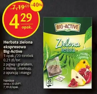 Herbata zielona ekspresowa Big-Active