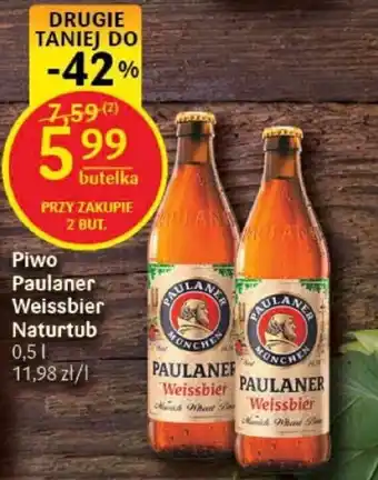 Piwo Paulaner Weissbier Naturtub 0,5 l