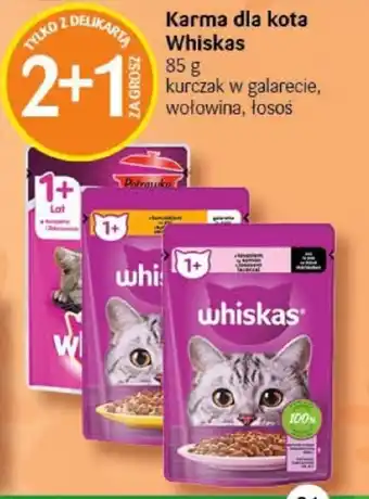 Delikatesy Centrum Karma dla kota whiskas 85 g 2+1 ZA GROSZ oferta