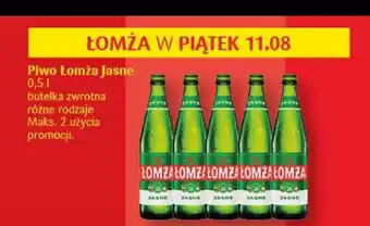 Delikatesy Centrum Piwo Łomża Jasne 0,5 L 5+5 ZA 5 GROSZY oferta