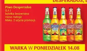 Delikatesy Centrum Piwo Desperados 0,4 L 5+5 ZA 5 GROSZY oferta