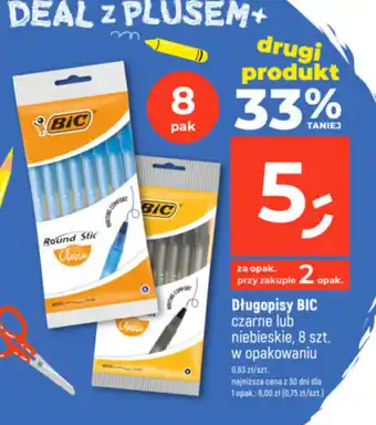 Dealz Długopisy BIC czarne lub niebieskie, 8 szt. w opakowaniu oferta