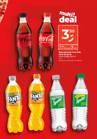 Dealz Napój gazowany Coca-Cola, Fanta lub Sprite 500 ml oferta