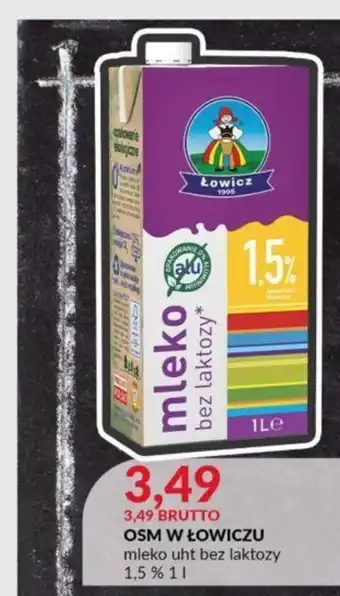 Eurocash OSM W ŁOWICZU mleko uht bez laktozy 1,5% 1 l oferta