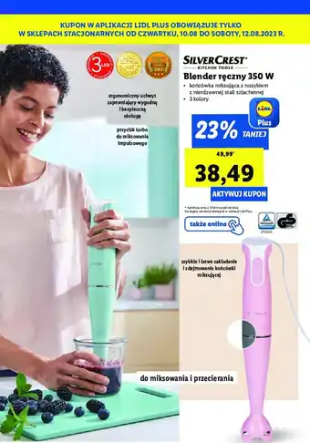 Lidl Blender ręczny 350w oferta