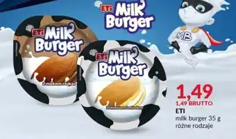 Eurocash ETI milk burger 35 g oferta