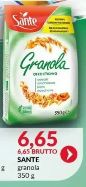 Eurocash SANTE granola 350 g oferta