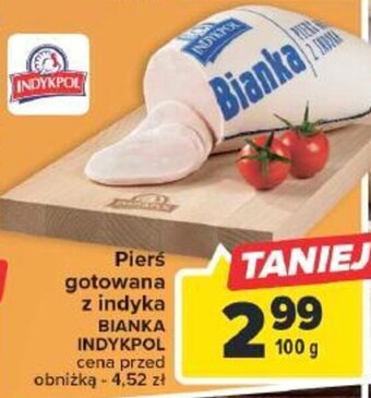 Carrefour Market Pierś gotowana z indyka BIANKA INDYKPOL 100g oferta