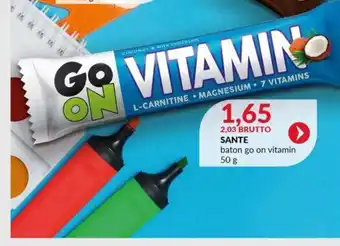 Eurocash SANTE baton go on vitamin 50 g oferta