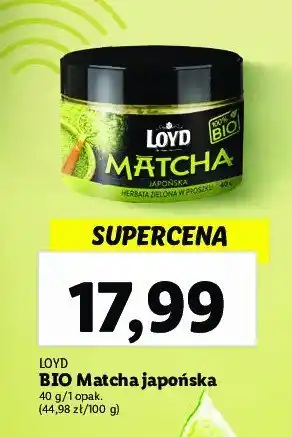 Lidl Herbata matcha oferta