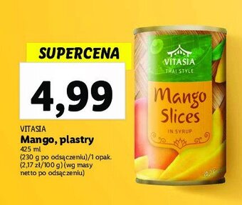 Lidl Mango w plastrach oferta