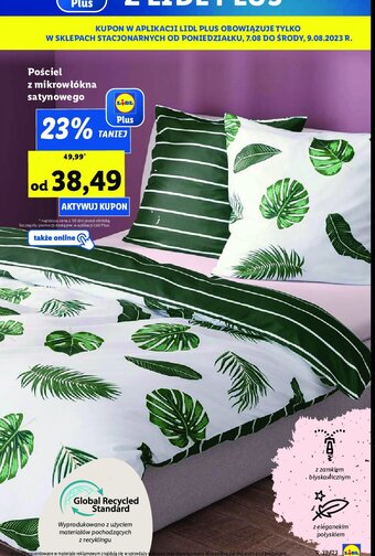 Lidl Pościel z mikrowłókna satynowego oferta