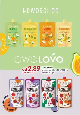 Eurocash OWOLOVO mus, smoothie 200 g/250 ml oferta