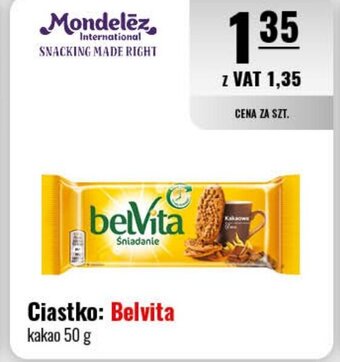 Eurocash Ciastko: Belvita kakao 50 g oferta