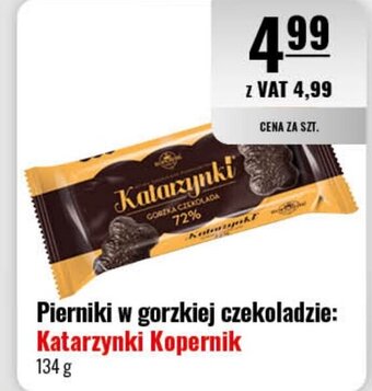 Eurocash Pierniki w gorzkiej czekoladzie: Katarzynki Kopernik 134 g oferta