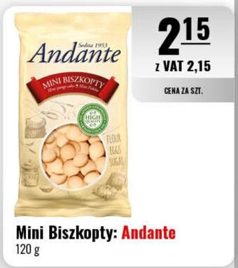 Eurocash Mini Biszkopty: Andante 120 g oferta