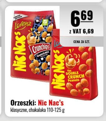 Eurocash Orzeszki: Nic Nac's 110-125 g oferta