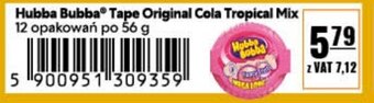 Eurocash Hubba Bubba® Tape Original Cola Tropical Mix oferta