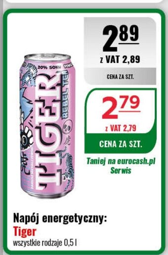 Eurocash Napój energetyczny: Tiger 0,5 l oferta
