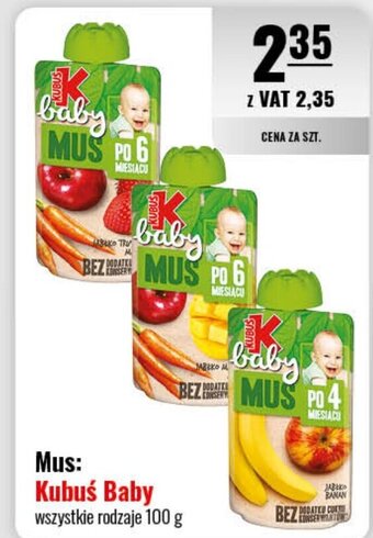 Eurocash Mus: Kubuś Baby 100 g oferta