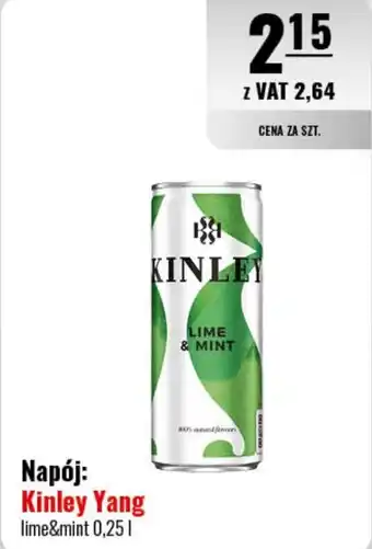 Eurocash Napój: Kinley Yang lime&mint 0,251 oferta