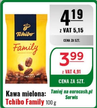 Eurocash Kawa mielona Tchibo Family 100 g oferta