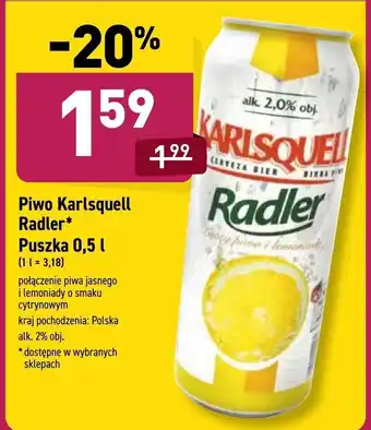 ALDI Piwo Karlsquell 500ml oferta