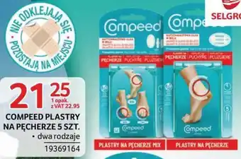 Selgros COMPEED PLASTRY NA PĘCHERZE 5 SZT. oferta