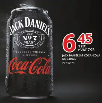 Selgros JACK DANIELS & Coca-Cola 5% 330ml oferta