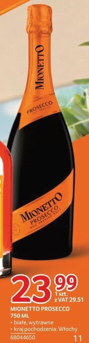 Selgros MIONETTO PROSECCO 750 ML oferta