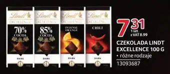 Selgros CZEKOLADA LINDT EXCELLENCE 100 G oferta