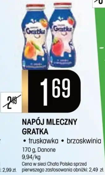 Chata Polska NAPÓJ MLECZNY GRATKA 170 g, Danone oferta